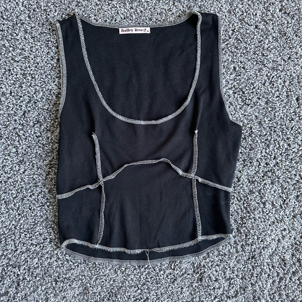 Bailey Rose Black Tank Size M
